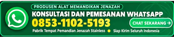 Tempat Pemandian Jenazah Sudirman, Hubungi Kami WhatsApp 0853-1102-5193 Pemesanan Tempat Pemandian Jenazah Stainless Steel